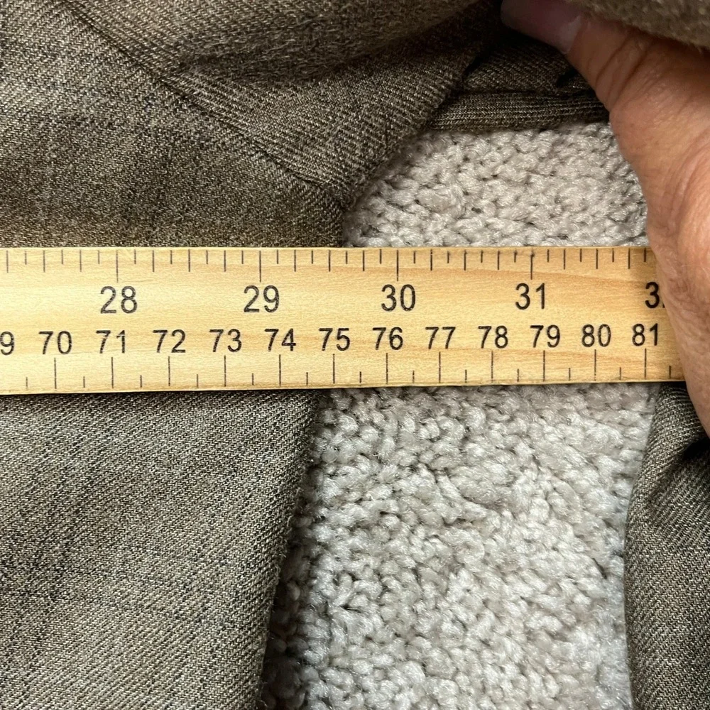 Lauren Ralph Lauren Blazer Mens 54R Olive Brown Silk Wool Glen Check Sport Coat